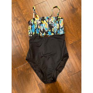 Beach Betty by Miracle Brands one piece bathing suit Women Size Medium